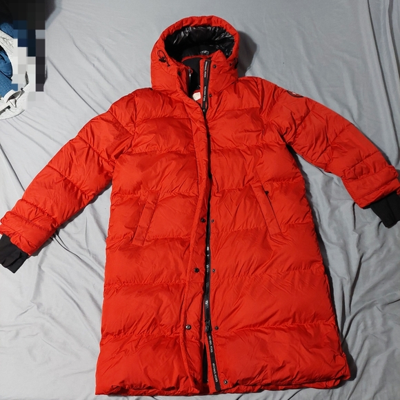 Michael Kors Jackets & Blazers - MIchael Kors Women's Red Long Puffer Coat